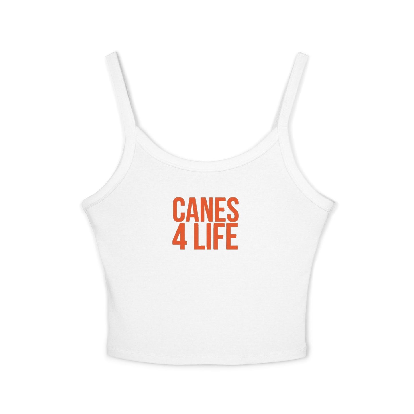 Women's Spaghetti Strap Tank Top - "CANES 4 LIFE" Casual Wear