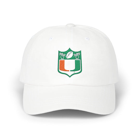 Classic Dad Cap with Football Island Design - Casual Summer Hat