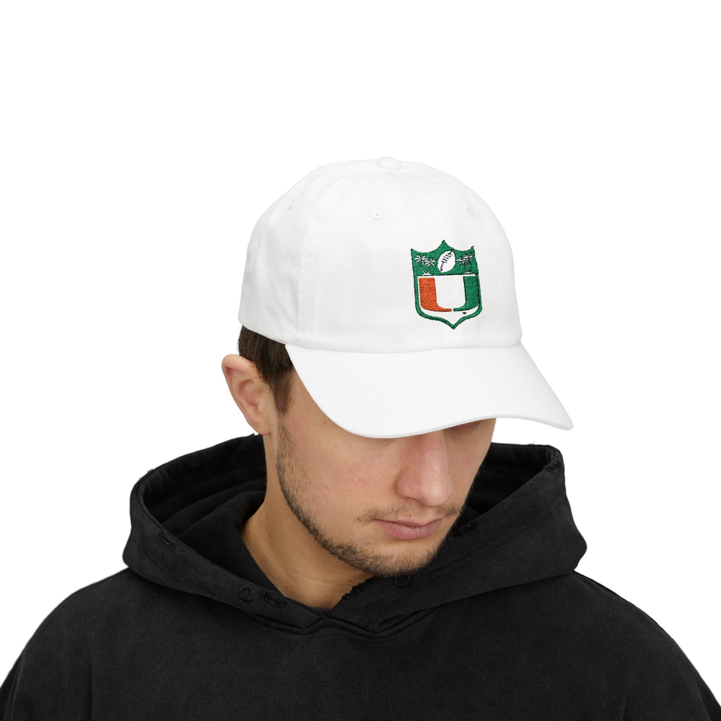 Classic Dad Cap with Football Island Design - Casual Summer Hat
